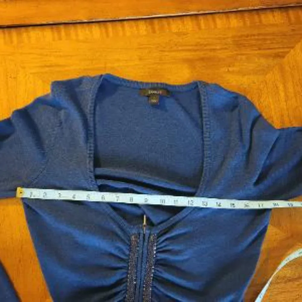 Express Navy Crop Sweater